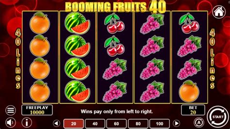 Play Booming Fruits 40 slot